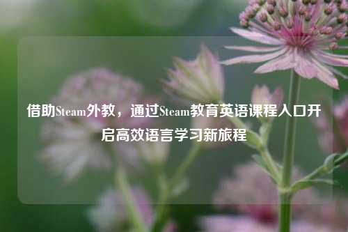 借助Steam外教,通过Steam教育英语课程入口开启高效语言学习新旅程