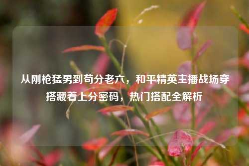 从刚枪猛男到苟分老六,和平精英主播战场穿搭藏着上分密码,热门搭配全解析