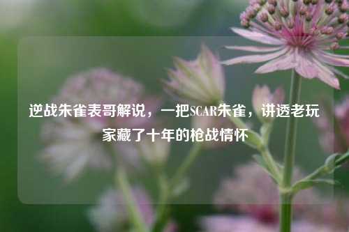 逆战朱雀表哥解说,一把SCAR朱雀,讲透老玩家藏了十年的枪战情怀
