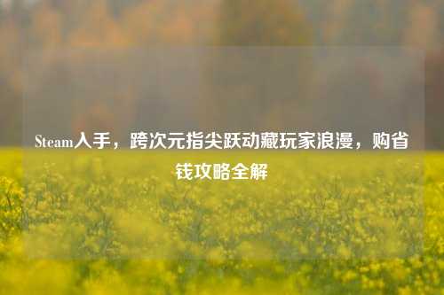 Steam入手,跨次元指尖跃动藏玩家浪漫,购省钱攻略全解