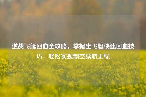 逆战飞艇回血全攻略,掌握坐飞艇快速回血技巧,轻松实现制空续航无忧