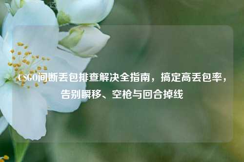 CSGO间断丢包排查解决全指南,搞定高丢包率,告别瞬移、空枪与回合掉线