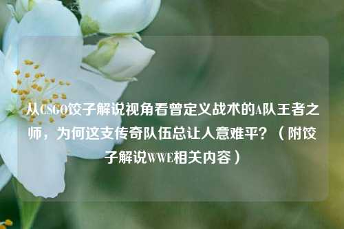 从CSGO饺子解说视角看曾定义战术的A队王者之师,为何这支传奇队伍总让人意难平?(附饺子解说WWE相关内容)