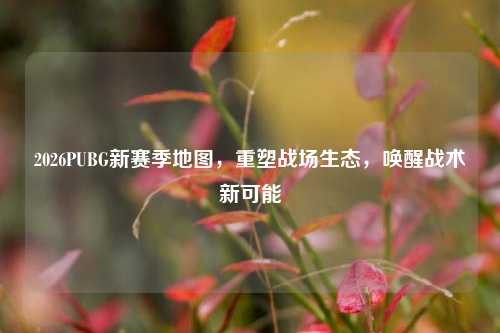 2026PUBG新赛季地图，重塑战场生态，唤醒战术新可能