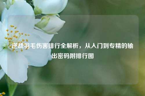 逆战羽毛伤害排行全解析,从入门到专精的输出密码附排行图