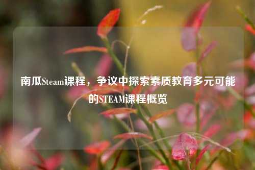 南瓜Steam课程,争议中探索素质教育多元可能的STEAM课程概览