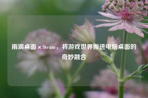 雨滴桌面×Steam,将游戏世界搬进电脑桌面的奇妙融合