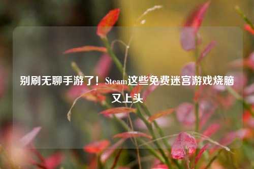 别刷无聊手游了!Steam这些免费迷宫游戏烧脑又上头