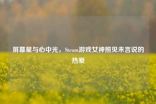屏幕星与心中光,Steam游戏女神照见未言说的热爱