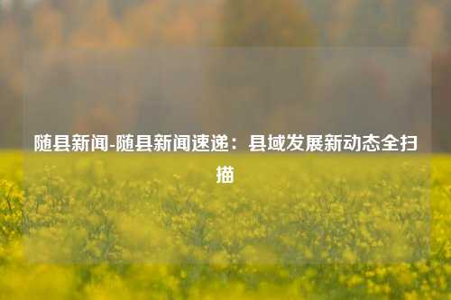 随县新闻-随县新闻速递：县域发展新动态全扫描